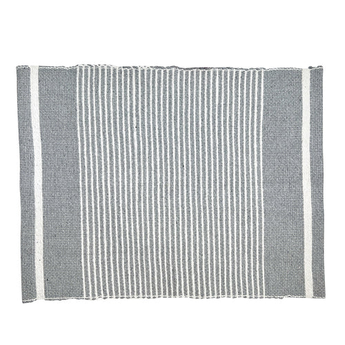 Handloom Ethiopian Striped Placemats Set Artisan Woven Cotton Dining Mats BandsCo Straps