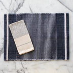 Handloom Ethiopian Striped Placemats Set Artisan Woven Cotton Dining Mats BandsCo Straps