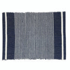Handloom Ethiopian Striped Placemats Set Artisan Woven Cotton Dining Mats BandsCo Straps