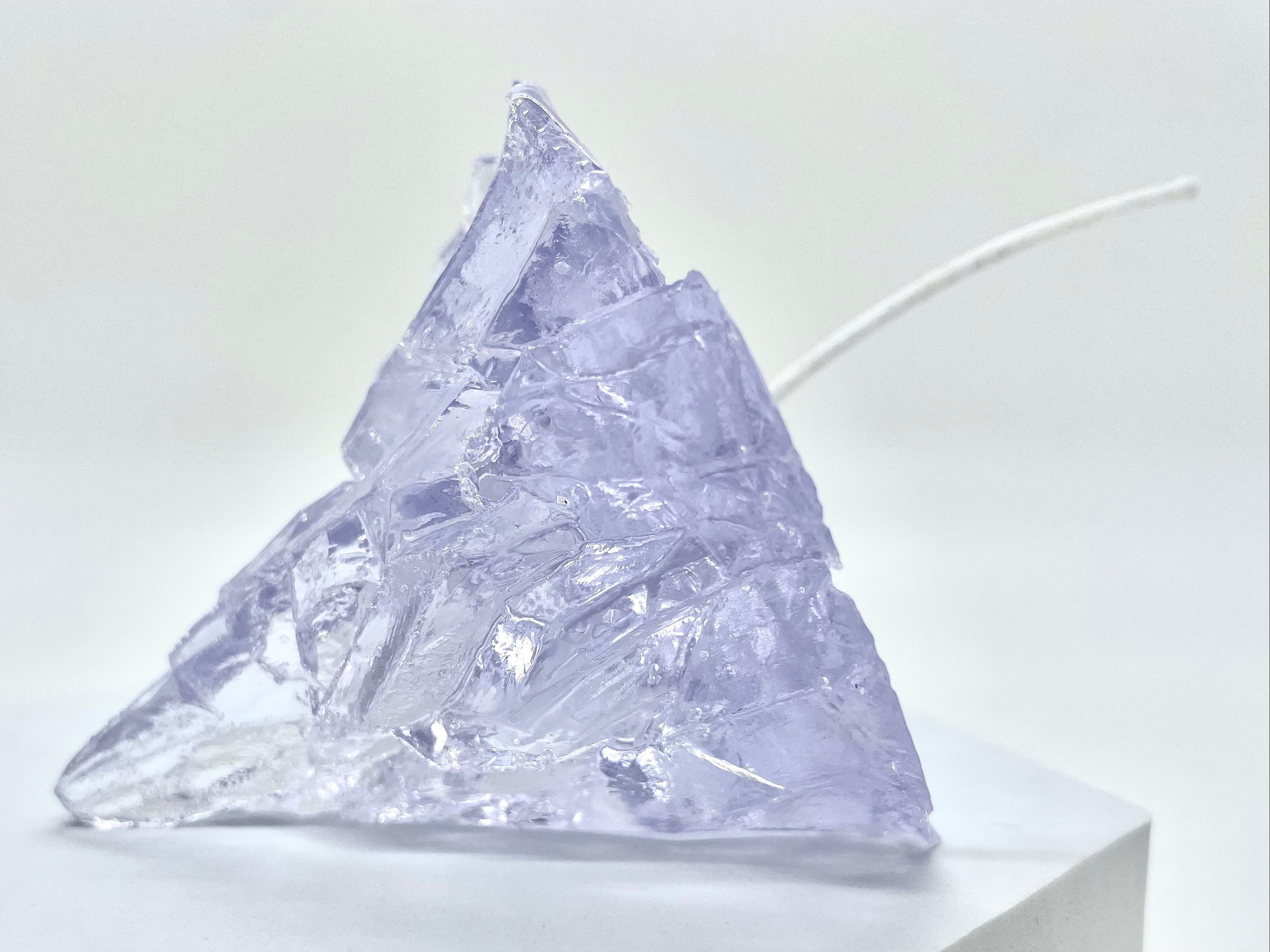 Handmade 3D Iceberg Candle With Candle Wick Jelly Wax Candle Floating Candle Elegant Transparent Iceberg Shape Romantic Party Candles Cute New Design Trendy Home Decor Table Decor Iceberg Shape Candles Stevvex