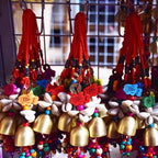Handmade Copper Wind Chimes Hanging Ethnic Wind Bronze Bell Wood Fish Pendant Mobile Wind Chime Home Garden Outdoor Living Decoration Wind Bells Handmade Pendants For Birthday Gift & Home Decors Stevvex