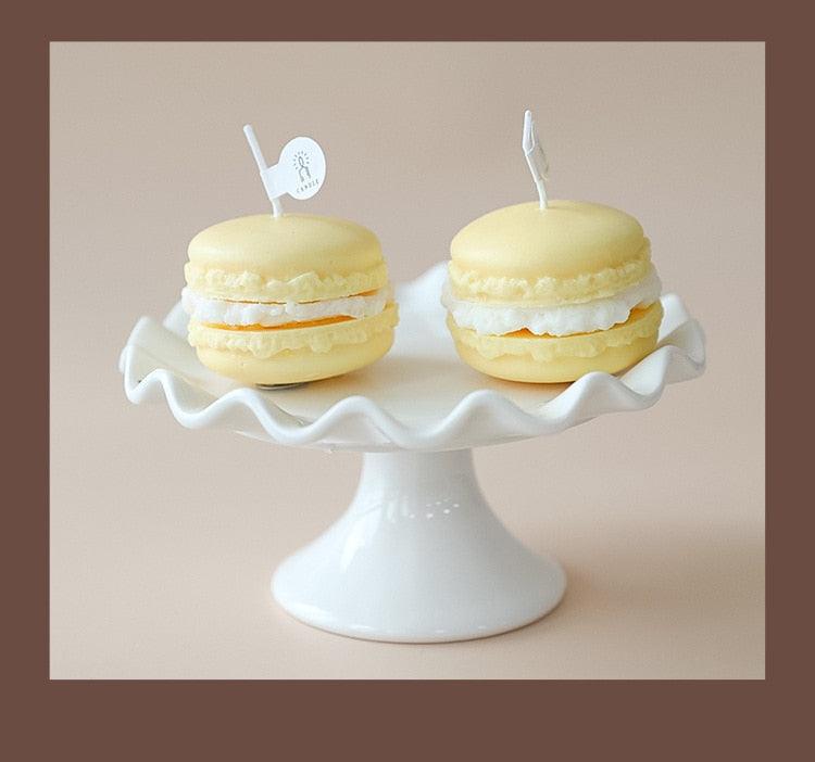 Handmade Lovely Macaron Candle Macaron Candles Scented Candle Cute Handmade Aromatherapy Candles Gifts For Women Home Decor Candle Scented Candles Aromatherapy Wedding Home Decoration Scented Candles INS Shooting Props Stevvex