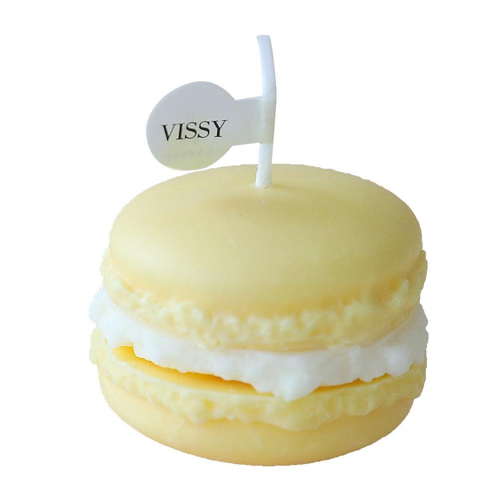 Handmade Lovely Macaron Candle Macaron Candles Scented Candle Cute Handmade Aromatherapy Candles Gifts For Women Home Decor Candle Scented Candles Aromatherapy Wedding Home Decoration Scented Candles INS Shooting Props Stevvex