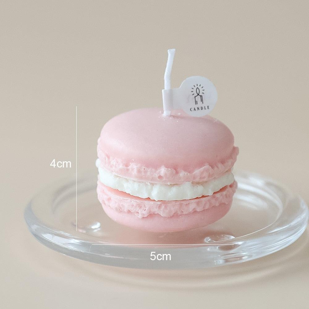 Handmade Lovely Macaron Candle Macaron Candles Scented Candle Cute Handmade Aromatherapy Candles Gifts For Women Home Decor Candle Scented Candles Aromatherapy Wedding Home Decoration Scented Candles INS Shooting Props Stevvex