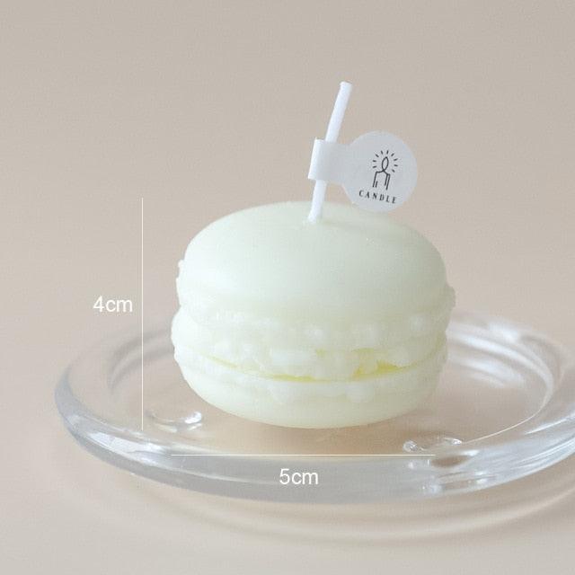 Handmade Lovely Macaron Candle Macaron Candles Scented Candle Cute Handmade Aromatherapy Candles Gifts For Women Home Decor Candle Scented Candles Aromatherapy Wedding Home Decoration Scented Candles INS Shooting Props Stevvex