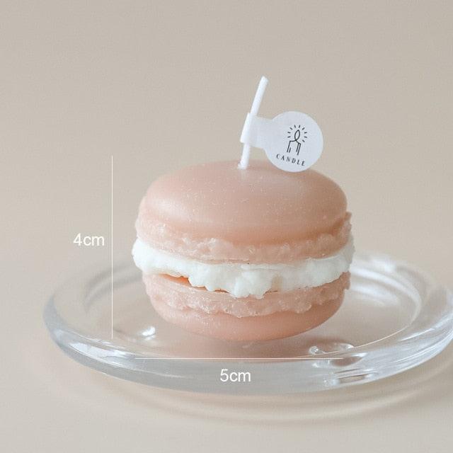Handmade Lovely Macaron Candle Macaron Candles Scented Candle Cute Handmade Aromatherapy Candles Gifts For Women Home Decor Candle Scented Candles Aromatherapy Wedding Home Decoration Scented Candles INS Shooting Props Stevvex