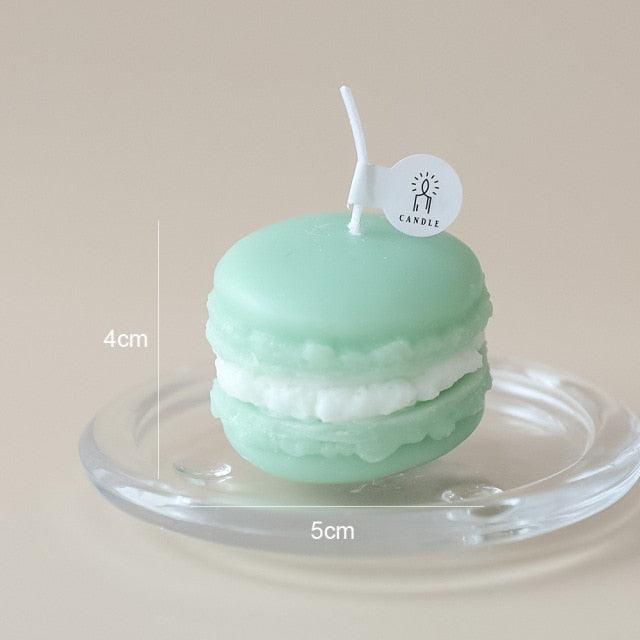 Handmade Lovely Macaron Candle Macaron Candles Scented Candle Cute Handmade Aromatherapy Candles Gifts For Women Home Decor Candle Scented Candles Aromatherapy Wedding Home Decoration Scented Candles INS Shooting Props Stevvex