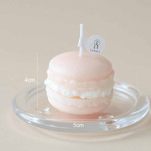 Handmade Lovely Macaron Candle Macaron Candles Scented Candle Cute Handmade Aromatherapy Candles Gifts For Women Home Decor Candle Scented Candles Aromatherapy Wedding Home Decoration Scented Candles INS Shooting Props Stevvex