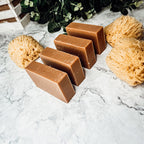 Pumpkin Spice Soap Bar Handmade Organic Shea Butter Cold Process 4.5oz BandsCo Straps