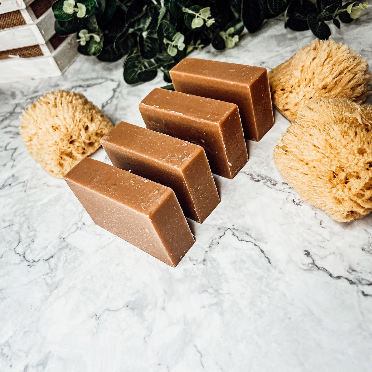 Pumpkin Spice Soap Bar Handmade Organic Shea Butter Cold Process 4.5oz BandsCo Straps