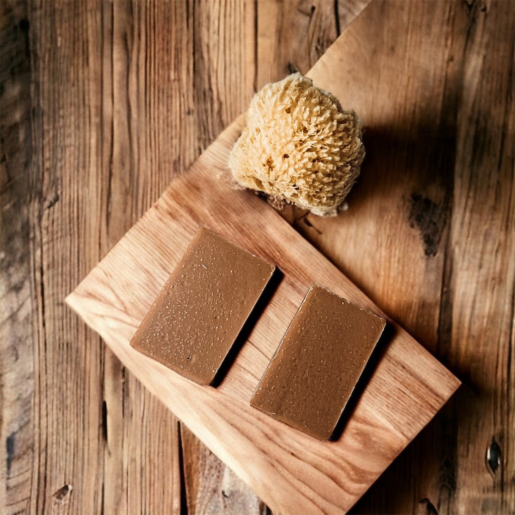 Pumpkin Spice Soap Bar Handmade Organic Shea Butter Cold Process 4.5oz BandsCo Straps