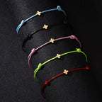 Handmade Red Thread String Rope Bracelet Cute Love Heart Star Butterfly Crown Cross Round Charm Star Heart Compass Bracelets Adjustable Bracelet Handmade Simple Cute Bracelets Best Friend Women Bracelet