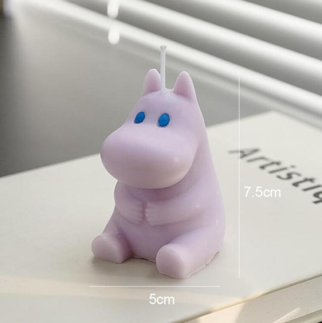 Handmade Scented Candles Creative Teddy Dog Candles Cute Bear Birthday Candles Bear Shaped Cool Candles Scented Funky Candles Aesthetic Candles Birthday Cake Decoration Cake Topper Decor For Baby ShoweAromatherapy Teddy Bear Shape Candle Gift Stevvex