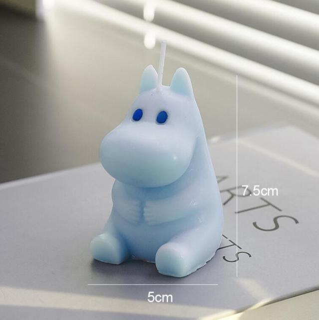 Handmade Scented Candles Creative Teddy Dog Candles Cute Bear Birthday Candles Bear Shaped Cool Candles Scented Funky Candles Aesthetic Candles Birthday Cake Decoration Cake Topper Decor For Baby ShoweAromatherapy Teddy Bear Shape Candle Gift Stevvex
