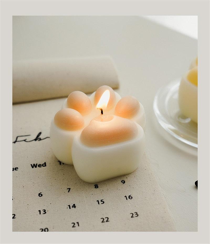 Handmade Scented Candles Creative Teddy Dog Candles Cute Bear Birthday Candles Bear Shaped Cool Candles Scented Funky Candles Aesthetic Candles Birthday Cake Decoration Cake Topper Decor For Baby ShoweAromatherapy Teddy Bear Shape Candle Gift Stevvex