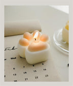 Handmade Scented Candles Creative Teddy Dog Candles Cute Bear Birthday Candles Bear Shaped Cool Candles Scented Funky Candles Aesthetic Candles Birthday Cake Decoration Cake Topper Decor For Baby ShoweAromatherapy Teddy Bear Shape Candle Gift Stevvex