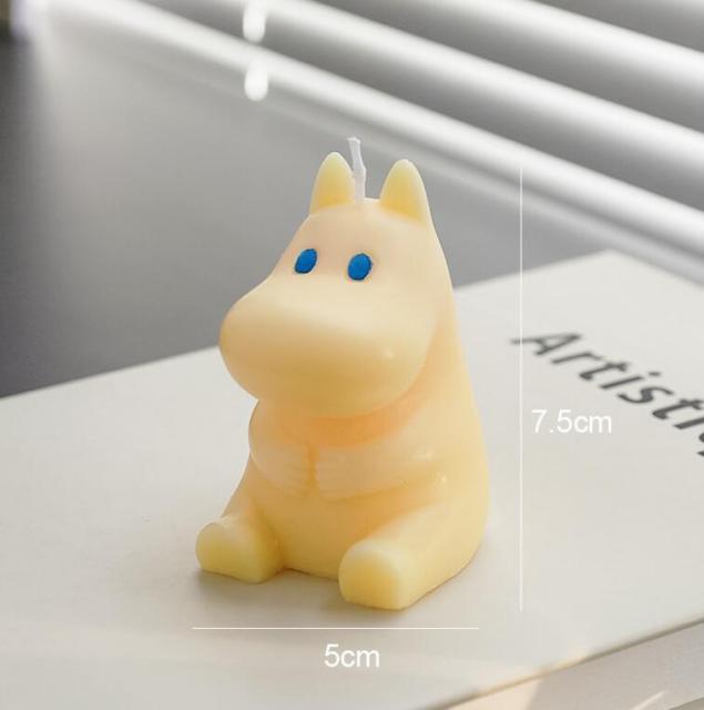Handmade Scented Candles Creative Teddy Dog Candles Cute Bear Birthday Candles Bear Shaped Cool Candles Scented Funky Candles Aesthetic Candles Birthday Cake Decoration Cake Topper Decor For Baby ShoweAromatherapy Teddy Bear Shape Candle Gift Stevvex