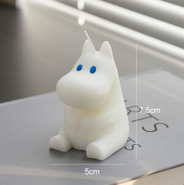 Handmade Scented Candles Creative Teddy Dog Candles Cute Bear Birthday Candles Bear Shaped Cool Candles Scented Funky Candles Aesthetic Candles Birthday Cake Decoration Cake Topper Decor For Baby ShoweAromatherapy Teddy Bear Shape Candle Gift Stevvex