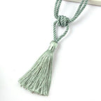 Handmade Tassel Curtain Tieback Room Accessories Gold Curtain Buckle Rope Home Decoration Holdback Window Fringe Curtain Tiebacks Hand-Woven Holdbacks Home Decorative Tassels Tiebacks Stevvex