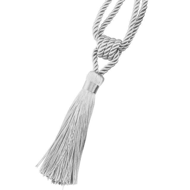 Handmade Tassel Curtain Tieback Room Accessories Gold Curtain Buckle Rope Home Decoration Holdback Window Fringe Curtain Tiebacks Hand-Woven Holdbacks Home Decorative Tassels Tiebacks Stevvex