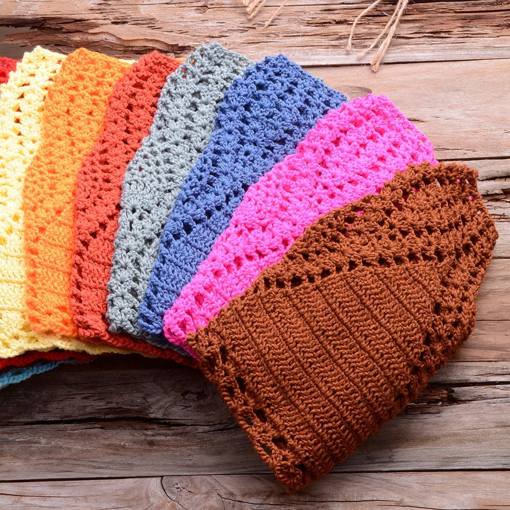 Handmade Vintage Crochet Bikinis Knitted Cotton Swimwear Women's Crochet Swimsuit Two Pieces Bathing Suits Bikini Swimsuit Top Bottom Bandage Modern Women Beachwear For Summer Stevvex