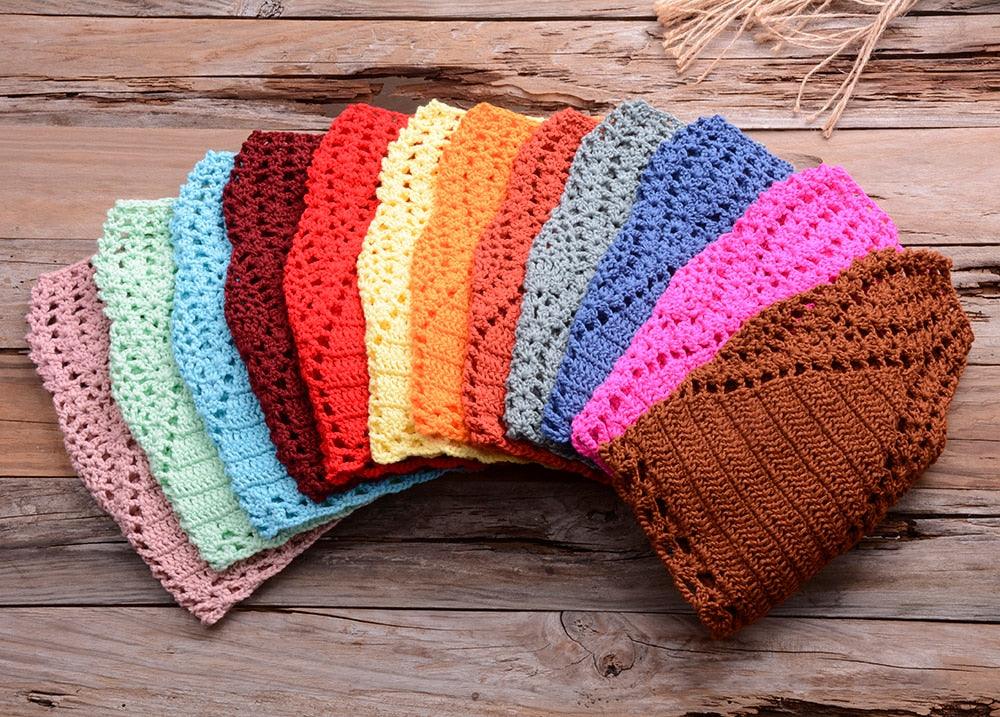 Handmade Vintage Crochet Bikinis Knitted Cotton Swimwear Women's Crochet Swimsuit Two Pieces Bathing Suits Bikini Swimsuit Top Bottom Bandage Modern Women Beachwear For Summer Stevvex