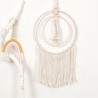 Handmade Wall Art Home Wall Decor Woven Hanging Tapestry Tassel Wind Chimes Wall Hanging Ornaments  Hand Macrame Wall  For Wall Wedding Living Room Gallery Patio Apartment Yard Decor Stevvex