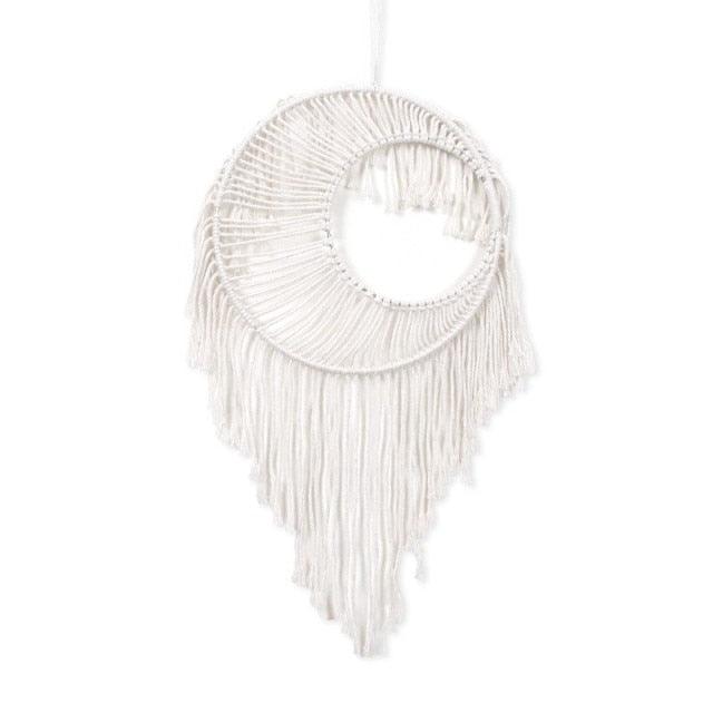 Handmade Wall Art Home Wall Decor Woven Hanging Tapestry Tassel Wind Chimes Wall Hanging Ornaments  Hand Macrame Wall  For Wall Wedding Living Room Gallery Patio Apartment Yard Decor Stevvex