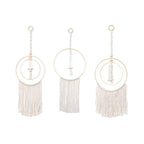 Handmade Wall Art Home Wall Decor Woven Hanging Tapestry Tassel Wind Chimes Wall Hanging Ornaments  Hand Macrame Wall  For Wall Wedding Living Room Gallery Patio Apartment Yard Decor Stevvex