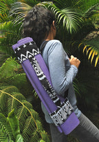 Handwoven Backstrap Yoga Mat Sling - Tribal Guatemalan Design, Lightweight BandsCo Straps