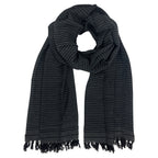 Handwoven Ethiopian Cotton Stripe Wrap Scarf Oversized