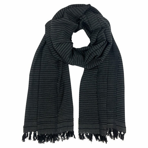 Handwoven Ethiopian Cotton Stripe Wrap Scarf Oversized
