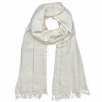 Handwoven Ethiopian Cotton Stripe Wrap Scarf Oversized