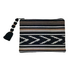 Ikat Backstrap Clutch Handwoven Guatemalan Tribal Weave Foldover Coin Purse BandsCo Straps