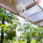 Hanging Crystal With Ball Prism Rainbow Maker Tree of Life Decor For Garden Window Rainbow Maker with Chain for Easy Hanging Outdoor Home Kids Room Window Stevvex