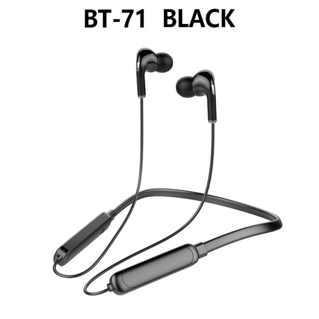 Hanging Neck Bluetooth 5.0 Wireless Sports Headset Ear Headset Bluetooth Headphones Earbuds Earphone With Microphone For Bluetooth Over Ear Headphones, Wireless 5.0/Wired Headset, 55Hrs Playtime, Hi-Fi Stereo Deep Bass, Soft Earmuffs & Light Weight Stevvex