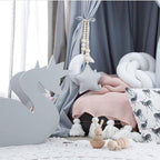 Hanging Nordic Wooden Beads Ornament Double Star Moon Kids Room Decoration Baby Crib Tent Hanging Pendant Wall Decor Photography Props Baby Mobile For Crib Moon and Stars Baby Nursery Ceiling Crib Mobile Kids Room Hanging Decor Stevvex