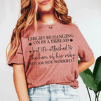 Hanging On By A Thread Tee Peachy Sunday