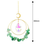 Hanging Sun Catcher Moon Light With Chain Pendant Ornament Crystal Balls  Catcher Wind-chime Rainbow Maker Crystal Hanging  Window Curtain Chandelier Outdoor Garden Home Decor Christmas Day Party Wedding Decoration Stevvex