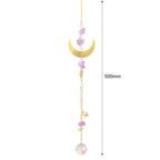 Hanging Sun Catcher Moon Light With Chain Pendant Ornament Crystal Balls  Catcher Wind-chime Rainbow Maker Crystal Hanging  Window Curtain Chandelier Outdoor Garden Home Decor Christmas Day Party Wedding Decoration Stevvex