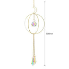 Hanging Sun Catcher Moon Light With Chain Pendant Ornament Crystal Balls  Catcher Wind-chime Rainbow Maker Crystal Hanging  Window Curtain Chandelier Outdoor Garden Home Decor Christmas Day Party Wedding Decoration Stevvex