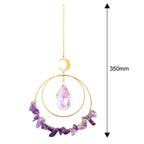 Hanging Sun Catcher Moon Light With Chain Pendant Ornament Crystal Balls  Catcher Wind-chime Rainbow Maker Crystal Hanging  Window Curtain Chandelier Outdoor Garden Home Decor Christmas Day Party Wedding Decoration Stevvex