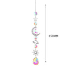 Hanging Sun Catcher Moon Light With Chain Pendant Ornament Crystal Balls  Catcher Wind-chime Rainbow Maker Crystal Hanging  Window Curtain Chandelier Outdoor Garden Home Decor Christmas Day Party Wedding Decoration Stevvex