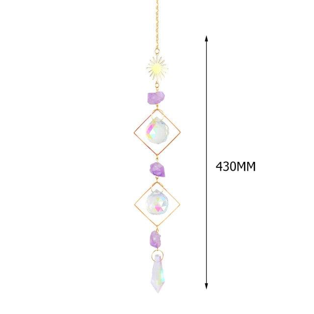 Hanging Sun Catcher Moon Light With Chain Pendant Ornament Crystal Balls  Catcher Wind-chime Rainbow Maker Crystal Hanging  Window Curtain Chandelier Outdoor Garden Home Decor Christmas Day Party Wedding Decoration Stevvex