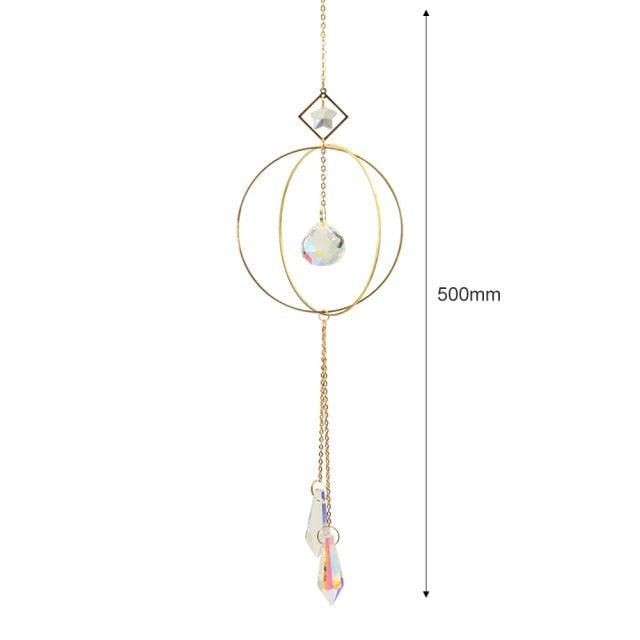Hanging Sun Catcher Moon Light With Chain Pendant Ornament Crystal Balls  Catcher Wind-chime Rainbow Maker Crystal Hanging  Window Curtain Chandelier Outdoor Garden Home Decor Christmas Day Party Wedding Decoration Stevvex