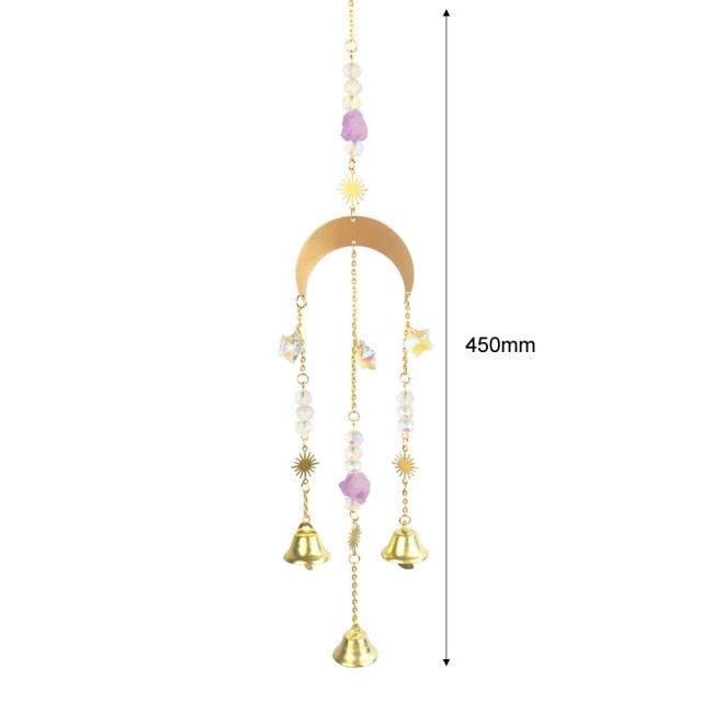 Hanging Sun Catcher Moon Light With Chain Pendant Ornament Crystal Balls  Catcher Wind-chime Rainbow Maker Crystal Hanging  Window Curtain Chandelier Outdoor Garden Home Decor Christmas Day Party Wedding Decoration Stevvex