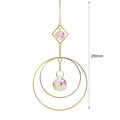 Hanging Sun Catcher Moon Light With Chain Pendant Ornament Crystal Balls  Catcher Wind-chime Rainbow Maker Crystal Hanging  Window Curtain Chandelier Outdoor Garden Home Decor Christmas Day Party Wedding Decoration Stevvex