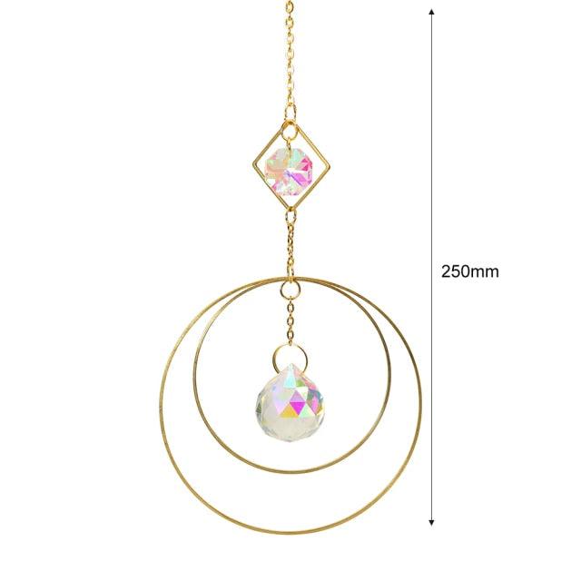 Hanging Sun Catcher Moon Light With Chain Pendant Ornament Crystal Balls  Catcher Wind-chime Rainbow Maker Crystal Hanging  Window Curtain Chandelier Outdoor Garden Home Decor Christmas Day Party Wedding Decoration Stevvex