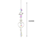 Hanging Sun Catcher Moon Light With Chain Pendant Ornament Crystal Balls  Catcher Wind-chime Rainbow Maker Crystal Hanging  Window Curtain Chandelier Outdoor Garden Home Decor Christmas Day Party Wedding Decoration Stevvex