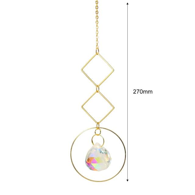 Hanging Sun Catcher Moon Light With Chain Pendant Ornament Crystal Balls  Catcher Wind-chime Rainbow Maker Crystal Hanging  Window Curtain Chandelier Outdoor Garden Home Decor Christmas Day Party Wedding Decoration Stevvex
